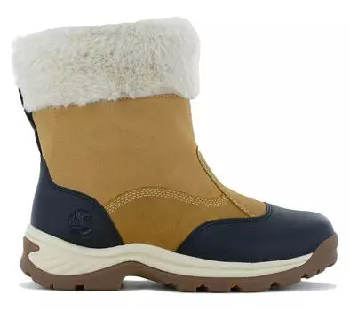 Утепленные ботинки Timberland White Ledge WP - женские зимние ботинки с подкладкой из кожи пшеничного цвета TB0A2KUF ORIGINAL EU 39 US 8 коричневый