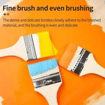 Utility Paint Chip Paint Brushes Wooden Handle Furniture Paint Brush Bristle Paint Brush Varnishes 1 inch