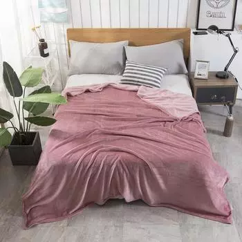 Утолщенный коралловый флисовый плед для йоги и сна на диване 70x100 cm