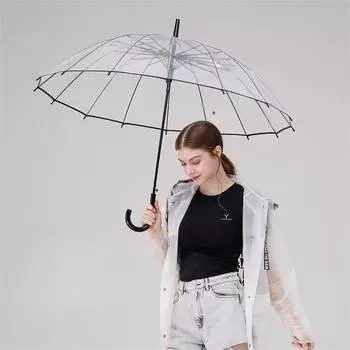 Утолщенный прозрачный зонт Зонты для уличной стрельбы