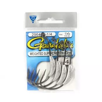 Утяжеленный крючок Gamakatsu с пружинным замком Superline, 1/4 унции, размер 7/0 (1259)