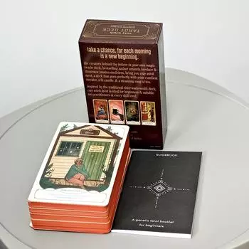 Уютное Таро Ведьмы 10,3*6 см с руководством для начинающих Оранжевые позолоченные края 78 шт. Карты Таро на основе системы Райдера-Уэйта