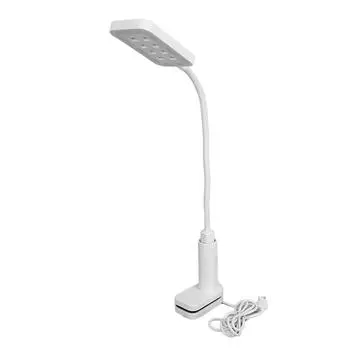 UV LED Nail Lamp with Clamp 2 in 1 Nail Art Desk Lamp USB Charging Soft Lighting Portable Manicure