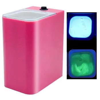 UV Lighter Accumulator Jig Soft Bait LED Iron Plate Fill Light Glow In Dark Fishing Tackle Squid Light Charger For Sea Fishing чёрный