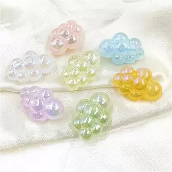 UV Phantom DIY Handmade Accessories 5pcs Hairpin Cloud Duo Beads Fashion Bracelet Necklace Jewelry Material Accessories розовый