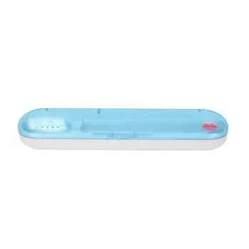 UVC LED бокс для чистки зубных щеток профессиональный домашний дорожный портативный очиститель зубных щеток синий