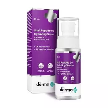 Увлажняющая сыворотка Derma Co Snail Peptide 96 с ниацинамидом и пептидным комплексом для гладкой и увлажненной кожи - 80 мл