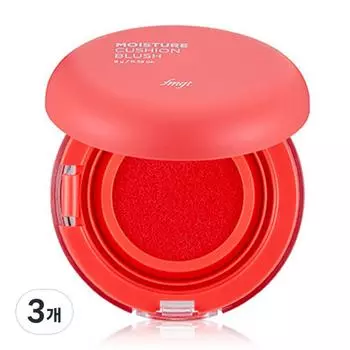 Увлажняющие румяна-кушон THE FACE SHOP 8 г, 01 Красный, 3 шт.