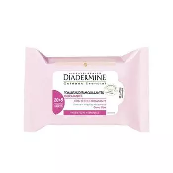 Увлажняющие салфетки для снятия макияжа Diadermine 25 шт.