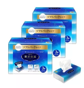 Увлажняющие салфетки Elleair Luxury Soft Pack, 260 листов x 9 шт. в упаковке [Оптовая закупка]