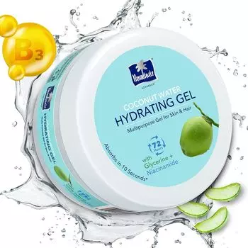 Увлажняющий гель с кокосовой водой Parachute Advansed, ниацинамид и глицерин, Insta 2X Hydration, 72-часовое увлажнение кожи и волос | 200мл 200 ml