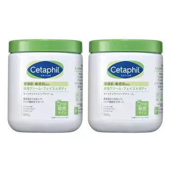 Увлажняющий крем Cetaphil 566 г, набор из 2 средств для ухода за кожей лица и тела, крем для тела, крем для тела большой емкости, молочко для тела для сухой кожи, чувствительной кожи
