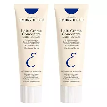 Увлажняющий крем Embryolisse 75 мл x 2 набора Увлажняющая основа под макияж Предотвращение сухости [Оригинальный продукт] белый
