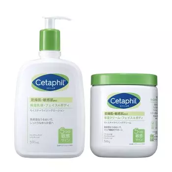 Увлажняющий лосьон Cetaphil 591 мл, крем 566 г, набор, эмульсия, увлажняющий крем для лица и тела, уход за кожей, лосьон для тела, крем для тела, увлажняющий крем большой емкости