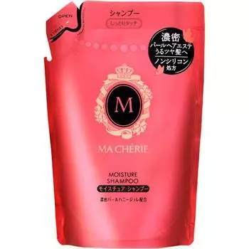 Увлажняющий шампунь Fine to Day Macheri EX, сменный блок, 380 мл, шампунь/кондиционер Maschery (аромат) Wet hair and scalp well, spread an appropriate amount o