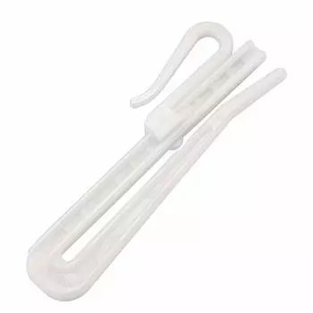 uxcell 30 Pieces Plastic Curtain Adjustable Depth Pinch Pleat Curtain Tape Clip Hooks for Window Door and Shower Curtains Hooks, Locks, Curtains, белый