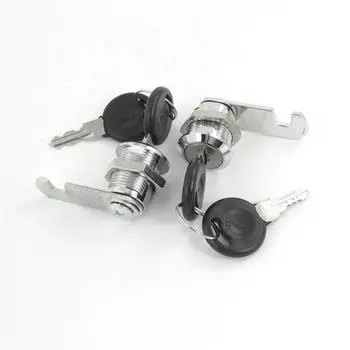 uxcell Camlock Tool Box Cabinet Cylinder with Key Metal Thread Diameter mm 2 Sets 18.5 серебряный