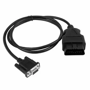 uxcell Diagnostic Extension Connector Cable OBD2 Serial RS232 16 Pin to 9 Pin 100cm