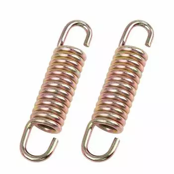 uxcell Motorcycle Kickstand Spring Main Bracket Kickstand Return Spring Jog50 8cm Length 2pcs Bronze Tone