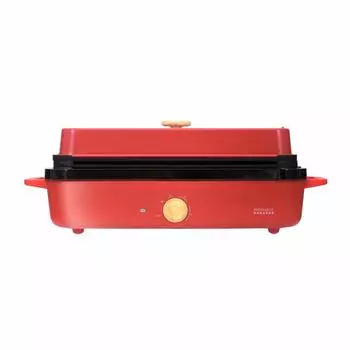 Узкая плита PRISMATE с 3 конфорками и интересной книгой рецептов PR-SK035 (РД (красный))