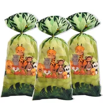 Узор «Лесной зоопарк» Opp Flat Pocket Small Fresh Animal Series One Size