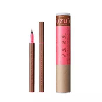 UZU BY FLOWFUSHI Подводка для глаз, открывающая глаза Жидкая подводка для глаз Снимается горячей водой Не содержит спирта Не содержит красителей Гипоаллергенный [Коричневый]