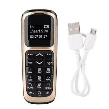 V2 Mini Bluetooth Wireless 0,66-дюймовый мобильный телефон с наушниками для набора номера