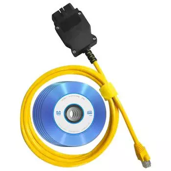 V50.3 ENET кабель для BMW F-серии Обновление скрытых данных OBD2 Кодирование ЭБУ Программатор Диагностический кабель с CD Набор диагностических инструментов