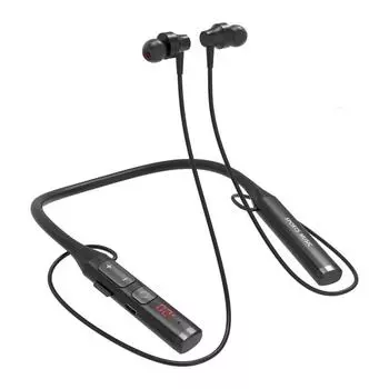 V7 Беспроводные Bluetooth 5.0 наушники с шейным ободом 9D HiFi стерео наушники водонепроницаемые спортивные гарнитуры с микрофоном дисплей питания поддержка TF карты FM радио