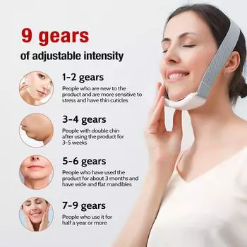 V-Face Beauty Device Интеллектуальный электрический массажер для подтяжки лица V-Face для удаления двойного подбородка и подтяжки кожи белый