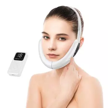 V Face Lifting Instrument Массажер для похудения лица Фотонное омоложение Пульт дистанционного управления TENS Микротоковая косметологическая установка Прямая поставка