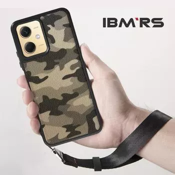 (В комплекте ремешок на запястье)Чехол ibmrs для Xiaomi Note12/12R Pro/POCO X5 5G, прозрачный камуфляж For Redmi Note 12