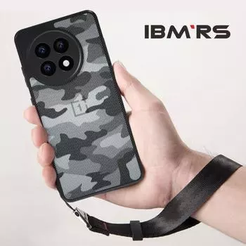 (В комплекте ремешок на запястье)Чехол IBMRS для OnePlus Ace 5, камуфляжный прозрачный защитный чехол для телефона PC + TPU
