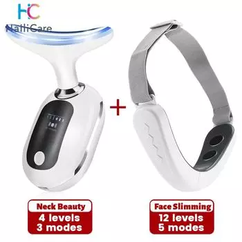 V Line Face Lift Massager Портативный Массажер для Лица Перезаряжаемый Светодиодный Дисплей Косметический Инструмент Для Лица 5 Режимов белый
