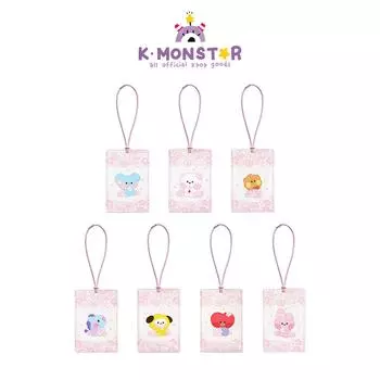 [В РУКЕ] Дорожная бирка BT21 minini CHERRY BLOSSOM