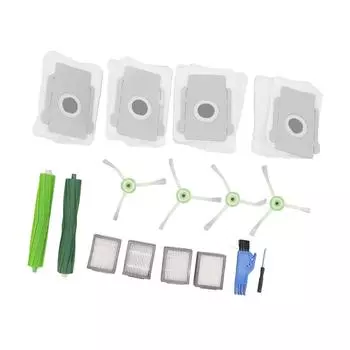 Vacuum Cleaner Accessories Roller Brush Side Brush Filter Dust Bag Replacement Parts for Roomba I7