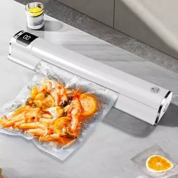 Вакуумный упаковщик с ЖК-дисплеем, два режима, высокая эффективность запечатывания, сохранение свежести, многофункциональный упаковщик для пищевых продуктов UK