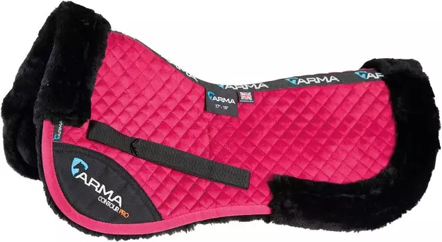 Вальтрап для седла Shire Performance Boa Pad Raspberry Длина 63 x Ширина 60 см Под замшу S-HA-5266 малиновый