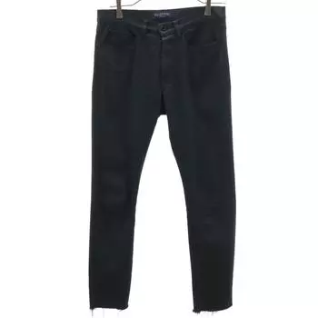 VALENTINO made in Italy uncut hem skinny pants w27 black Button fly Men s Used
