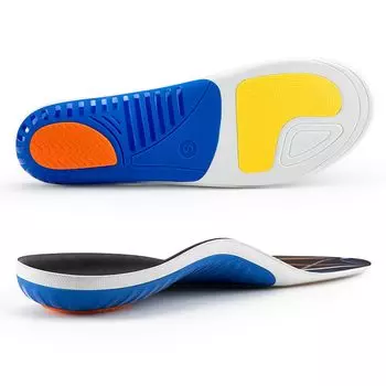 VALSOLE Insole for flat plantar foot pain Sports seal that absorbs the shock of every step Men s & Women s Insole, feet, fasciitis, correction, чёрный