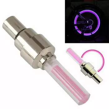 Valve Stem CAP LED VALVE Wheel Tire Car Dust For Bike Lamp красный