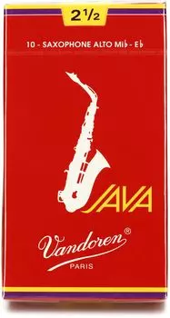Van Doren Alto Saxophone Reed JAVA SR2625R RED2-1/2 (10 pieces)
