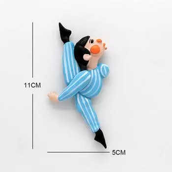 Ван Гог Мона Лиза девушка-плытье жемчужные серьги 3D магниты на холодильник наклейки Персонажи мультфильмов наклейки на холодильник украшение дома