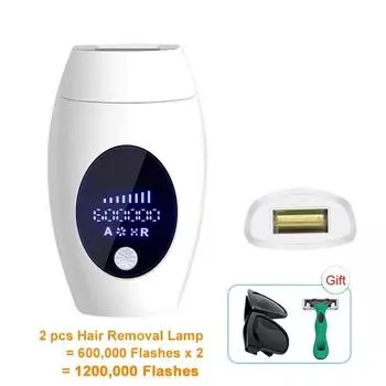 Vancostar LCD Лазерная эпиляция 1200000 Флэш-эпилятор для женщин Сменная лампа для бритвы для тела IPL Depiladora Laser