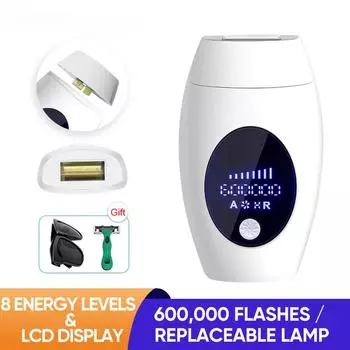 Vancostar LCD Лазерная эпиляция 1200000 Вспышка Сменная лампа Бритва для тела IPL Эпилятор для женщин Триммер 600000