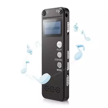 Vandlion Цифровая аудиозапись Диктофон с голосовой активацией Wav Mp3-плеер USB-накопитель Портативный металлический алюминиевый чехол V31 8GB