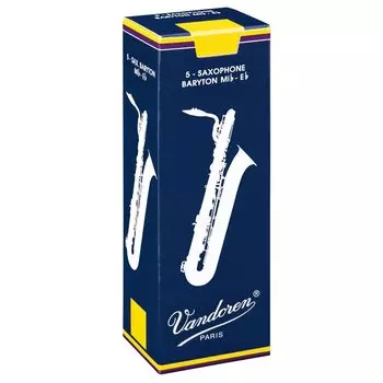VandorenBaritone Saxophone Reed Blue Box 5 Pieces Traditional Vandoren 3 (Нонака подлинный продукт)