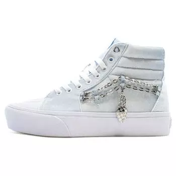 Vans Цепочка Sk8-Hi Platform 2.0 Velvet Ballad Blue (Женский) Женские кроссовки серебристые VN0A3TKN4W1