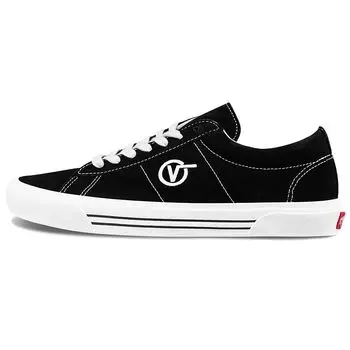 Vans Черные замшевые кроссовки унисекс Sid True-White VN0A54F5A6O 34.5
