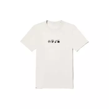 Vans Футболка с короткими рукавами и круглым вырезом Fun Childrenhood Panda, женские топы Off-White VN000FREFS8 S